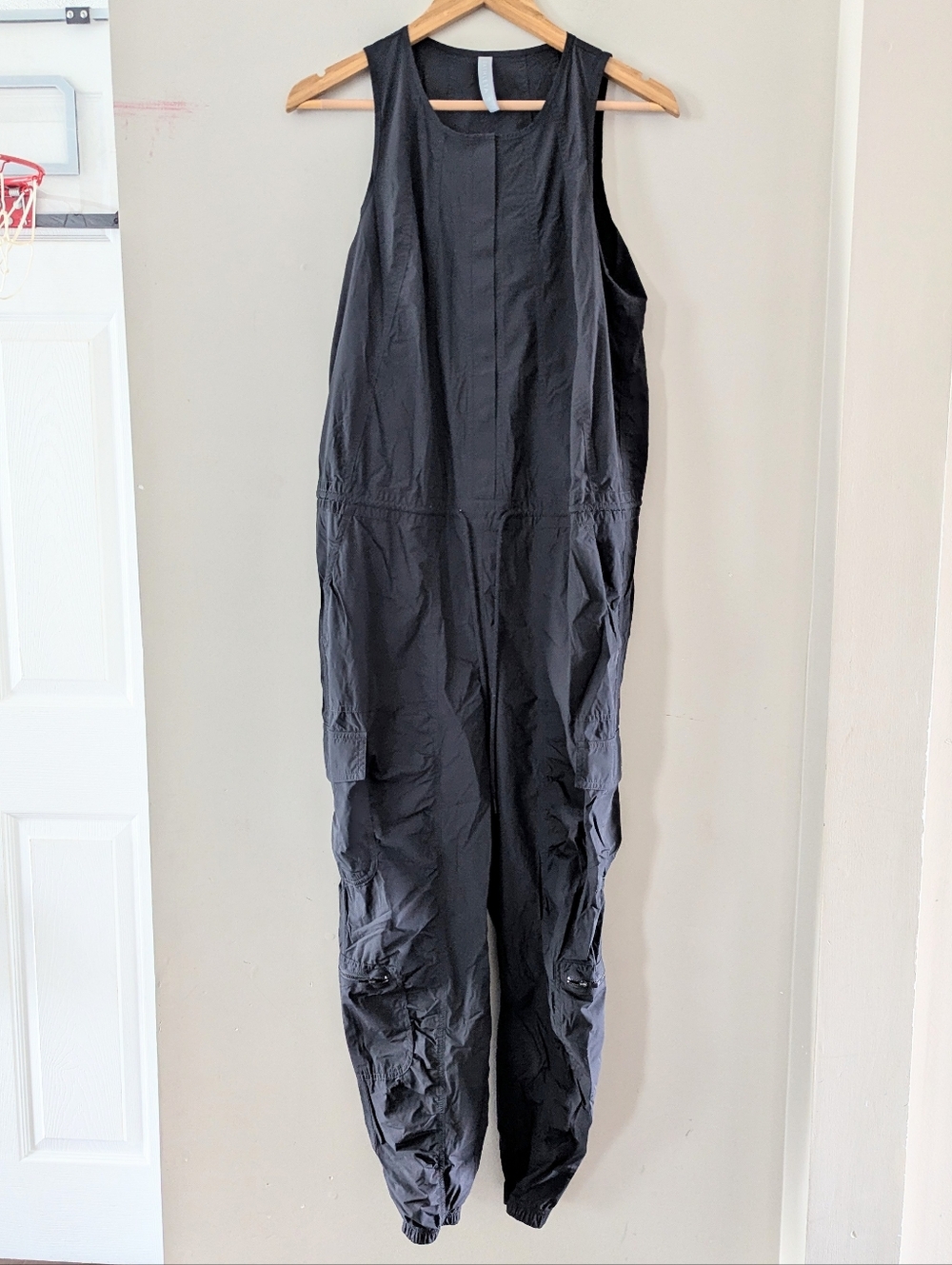 Athleta Black Canopy Parachute Romper Size 12 Outdoor Athleisure